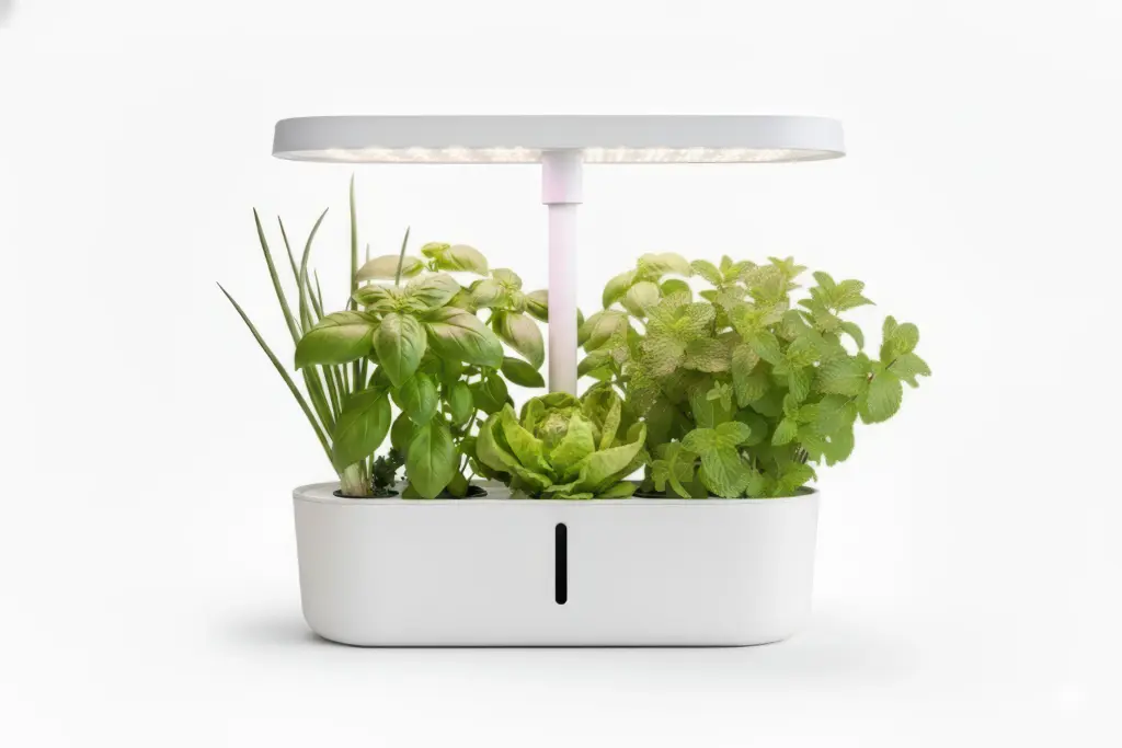 מכשיר גידול הידרופוני ביתי עם תאורת LED – צבע לבן