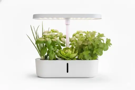 מכשיר גידול הידרופוני ביתי עם תאורת LED – צבע לבן